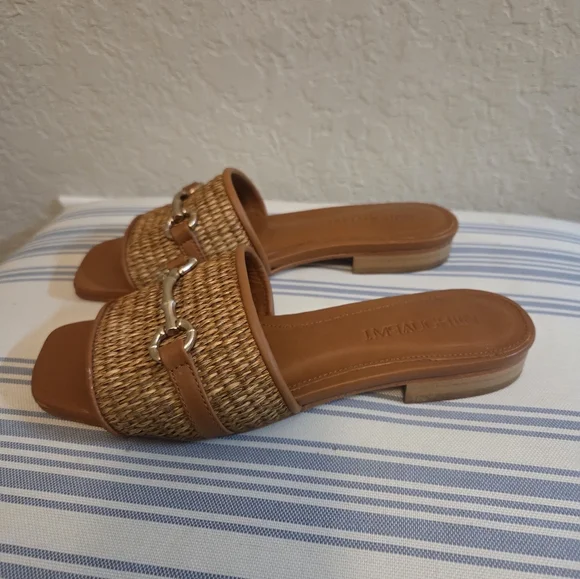 J.McLaughlin Luiza Vacheta Woven Sandals Tan - Picture 3 of 12